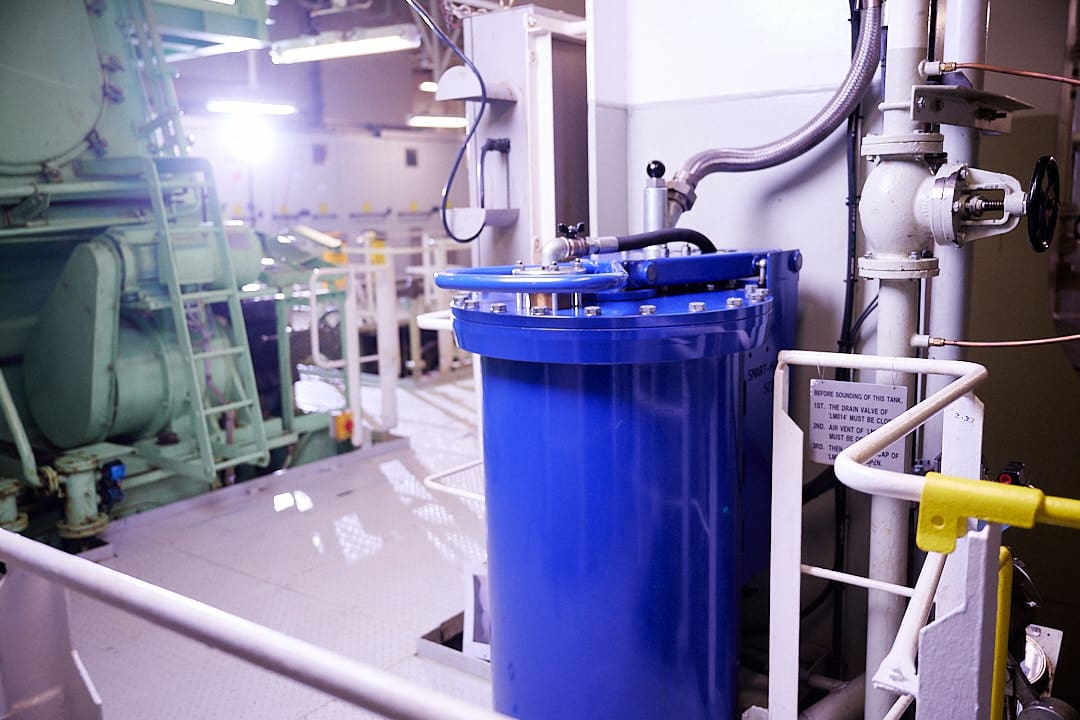 Sludge Collecting Unit installed in engine room